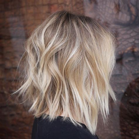 layered shoulder length blonde hair|layered shoulder length hair.